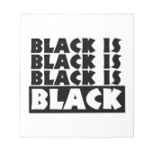 黒は黒 ノートパッド (正面)