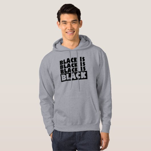 黒は黒 パーカ (正面フル)
