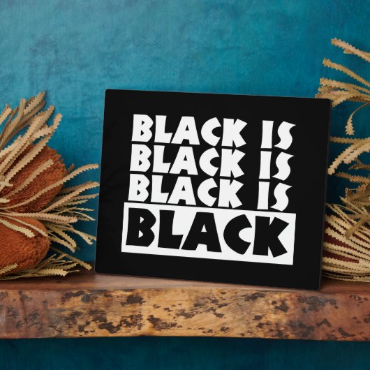 黒は黒 フォトプラーク (側面)