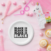 黒は黒 ペーパープレート (パーティー)