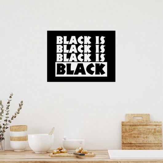 黒は黒 ポスター (キッチン)