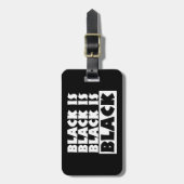 黒は黒 ラゲッジタグ (正面縦)