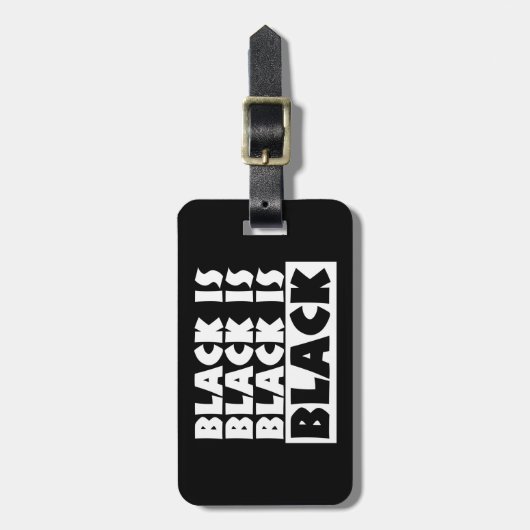 黒は黒 ラゲッジタグ (正面縦)