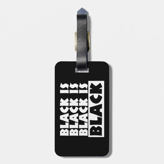 黒は黒 ラゲッジタグ (裏面縦)