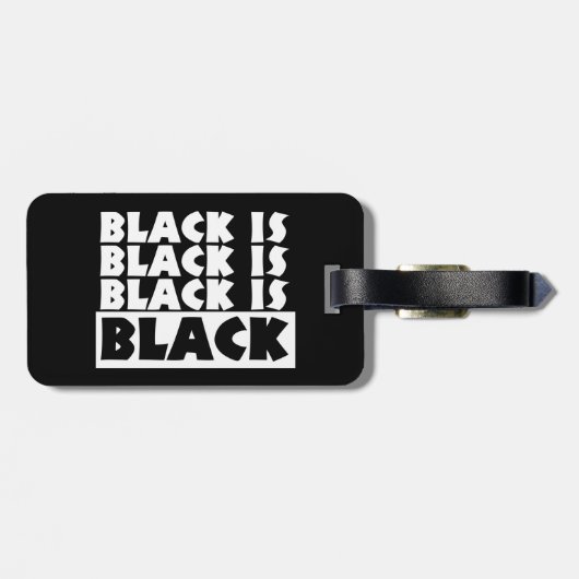 黒は黒 ラゲッジタグ (裏面横)