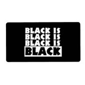 黒は黒 ラベル (正面)