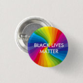黒はMatter/LGBTQ住んでいます 缶バッジ (正面&裏面)