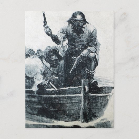 黒ひげの接近 ポストカード (正面)