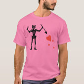 黒ひげ旗付きバーンアウトシャツ Tシャツ (正面)