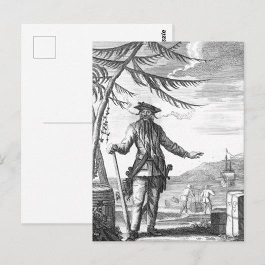 黒ひげ ポストカード (正面/裏面)