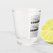 黒ひし形パターン ショットグラス (左)