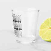 黒ひし形パターン ショットグラス (右)