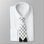 黒ひし形パターン ネクタイ (タイ)