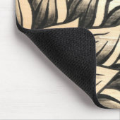 黒ひま色彩の鮮やか花マウスパッド マウスパッド (コーナー)