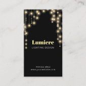 黒ぶら下がったの光 名刺 (正面)