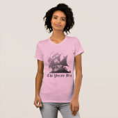 黒への海賊湾の灰色 Tシャツ (正面フル)