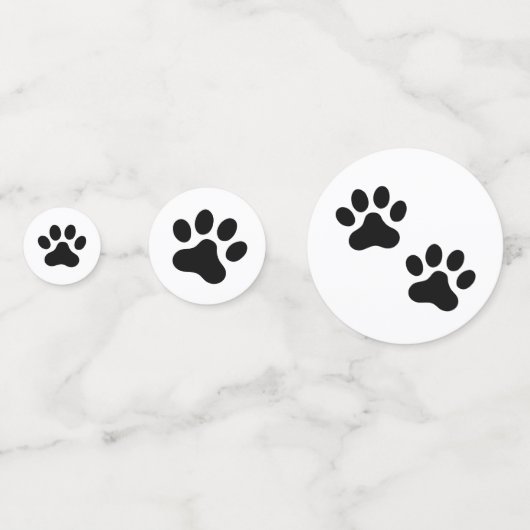 黒またはカスタムカラーの前部印刷 コンフェッティ (正面)