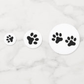 黒またはカスタムカラーの前部印刷 コンフェッティ (裏面)