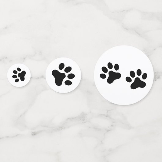 黒またはカスタムカラーの前部印刷 コンフェッティ (裏面)