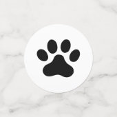 黒またはカスタムカラーの前部印刷 コンフェッティ (スモール正面)