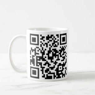 黒またはライトのQRコードデザインのコーヒーカップのベスト コーヒーマグカップ