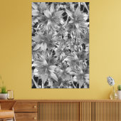 黒または白の引き伸ばしキャンバス印刷 キャンバスプリント (インサイチュ (リビング))