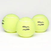 黒まだらウナギの漫画イラストレーション テニスボール (マルチ)