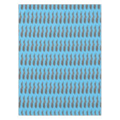 黒まだらウナギの漫画イラストレーション テーブルクロス (正面)