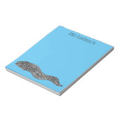 黒まだらウナギの漫画イラストレーション ノートパッド (回転)