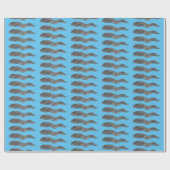 黒まだらウナギの漫画イラストレーション ラッピングペーパー (フラット)