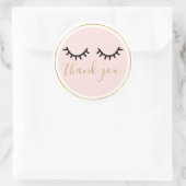 黒まつげありがとう ラウンドシール (バッグ)