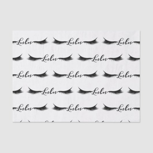 黒まつげ美しいサロンメイクアップ 薄葉紙 (正面)