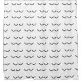 黒まつげ シャワーカーテン (正面)