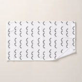 黒まつげ バスタオルセット (ハンドタオル)