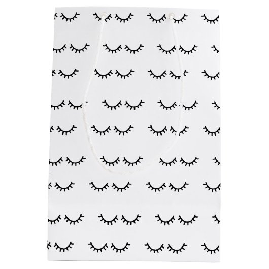 黒まつげ ミディアムペーパーバッグ (裏面)