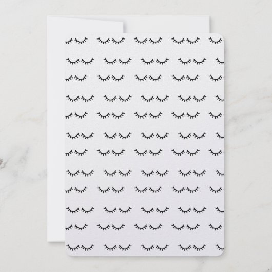 黒まつげ 招待状 (裏面)