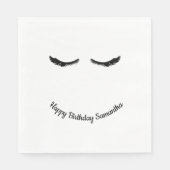 黒まつ毛グラム スタンダードランチョンナプキン (正面)