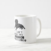 黒もしいラブラドール犬を連れてこない コーヒーマグカップ (正面右)