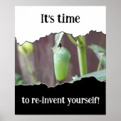 黒やる気を起こさせると白を再発明 ポスター (正面)