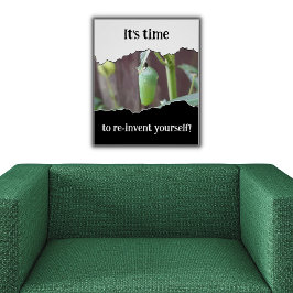 黒やる気を起こさせると白を再発明 ポスター