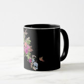 黒やる気を起こさせるマグカップ マグカップ (正面右)