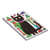 黒よくはしゃぐ猫 ノートブック (右側)