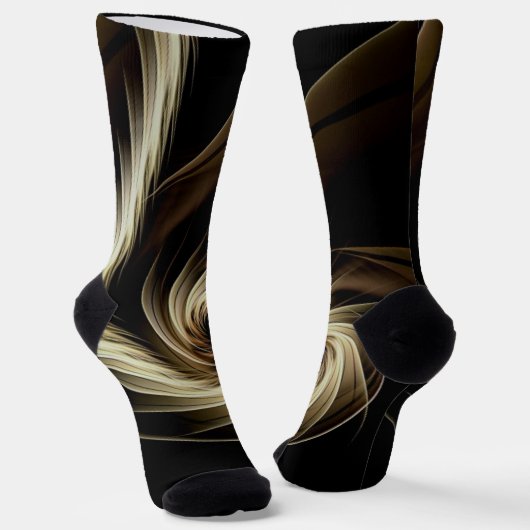黒を越える黄金の渦 ソックス (傾斜あり)