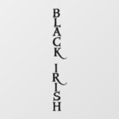 黒アイリッシュの垂直シースルー窓のフロントスティック ウィンドウサイン (シート)