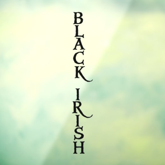 黒アイリッシュの垂直シースルー窓のフロントスティック ウィンドウサイン (シート3)