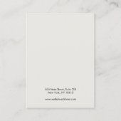 黒アカッコいいイ素朴リング表示ホルダー 名刺 (裏面)