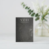 黒アカッコいいイ素朴リング表示ホルダー 名刺 (スタンド正面)