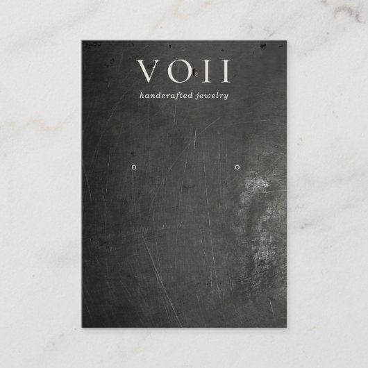 黒アカッコいいイ素朴リング表示ホルダー 名刺 (正面)