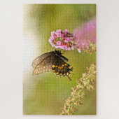 黒アゲハチョウ蝶 ジグソーパズル (縦)