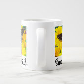 黒アゲハチョウ蝶 ジャンボコーヒーマグカップ (裏面)